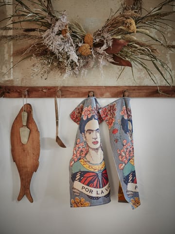 Frida Kahlo keukenhanddoek 35x50 cm - Vida - Ekelund Linneväveri