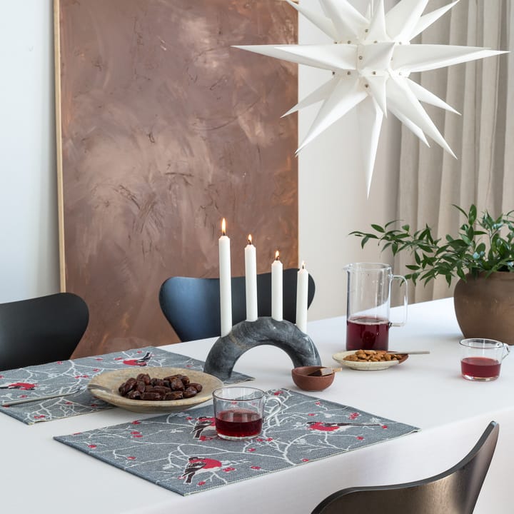 Frostkvist placemat 35x48 cm, Grijs Ekelund Linneväveri