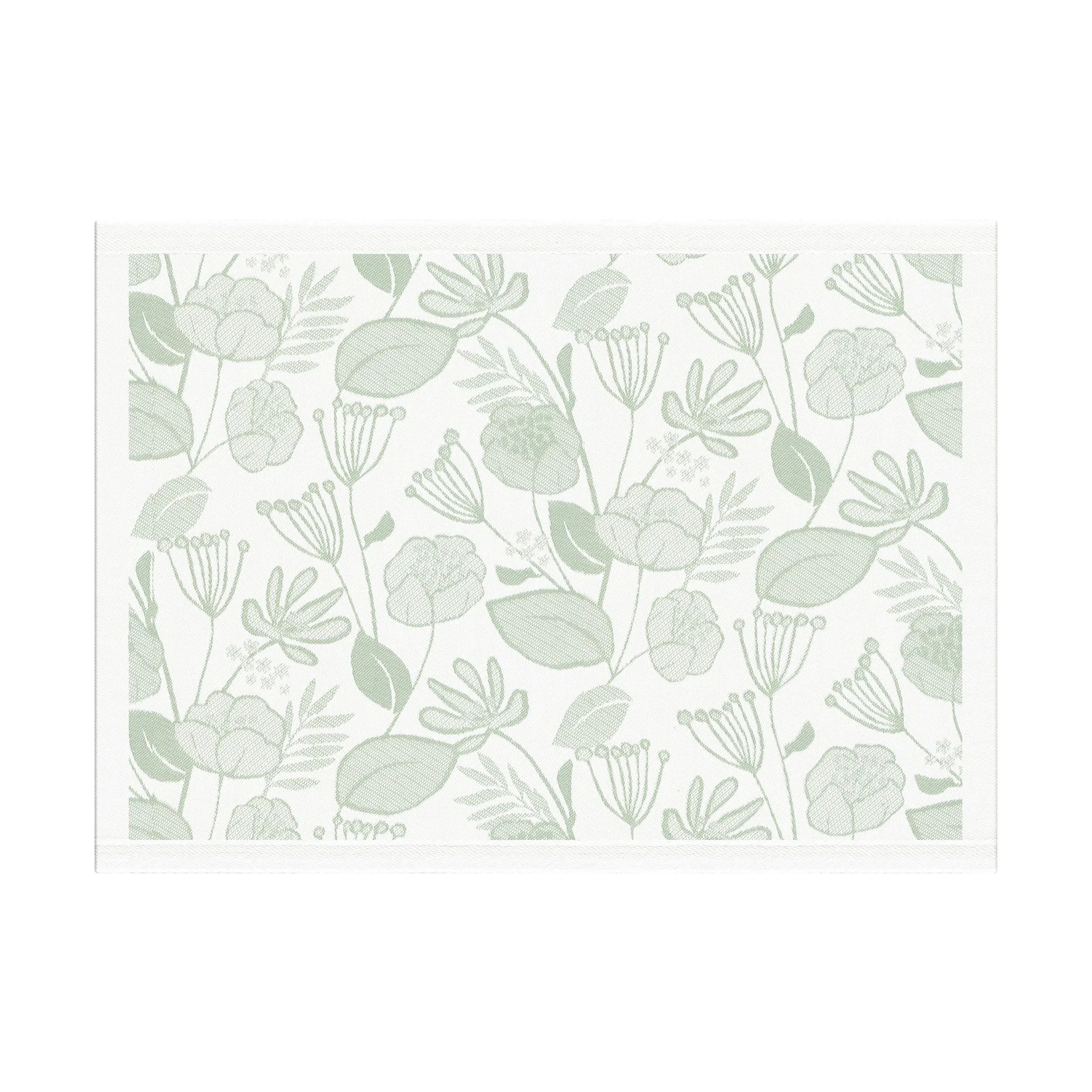 Grönska placemat 35x48 cm, Groen-wit Ekelund Linneväveri