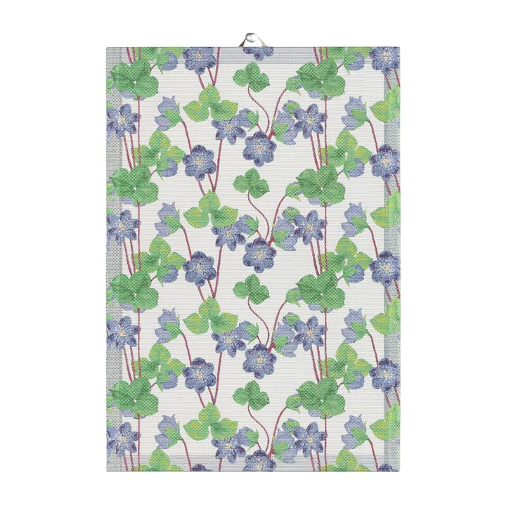 Hepatica keukenhanddoek 35x50 cm, Blauw Ekelund Linneväveri