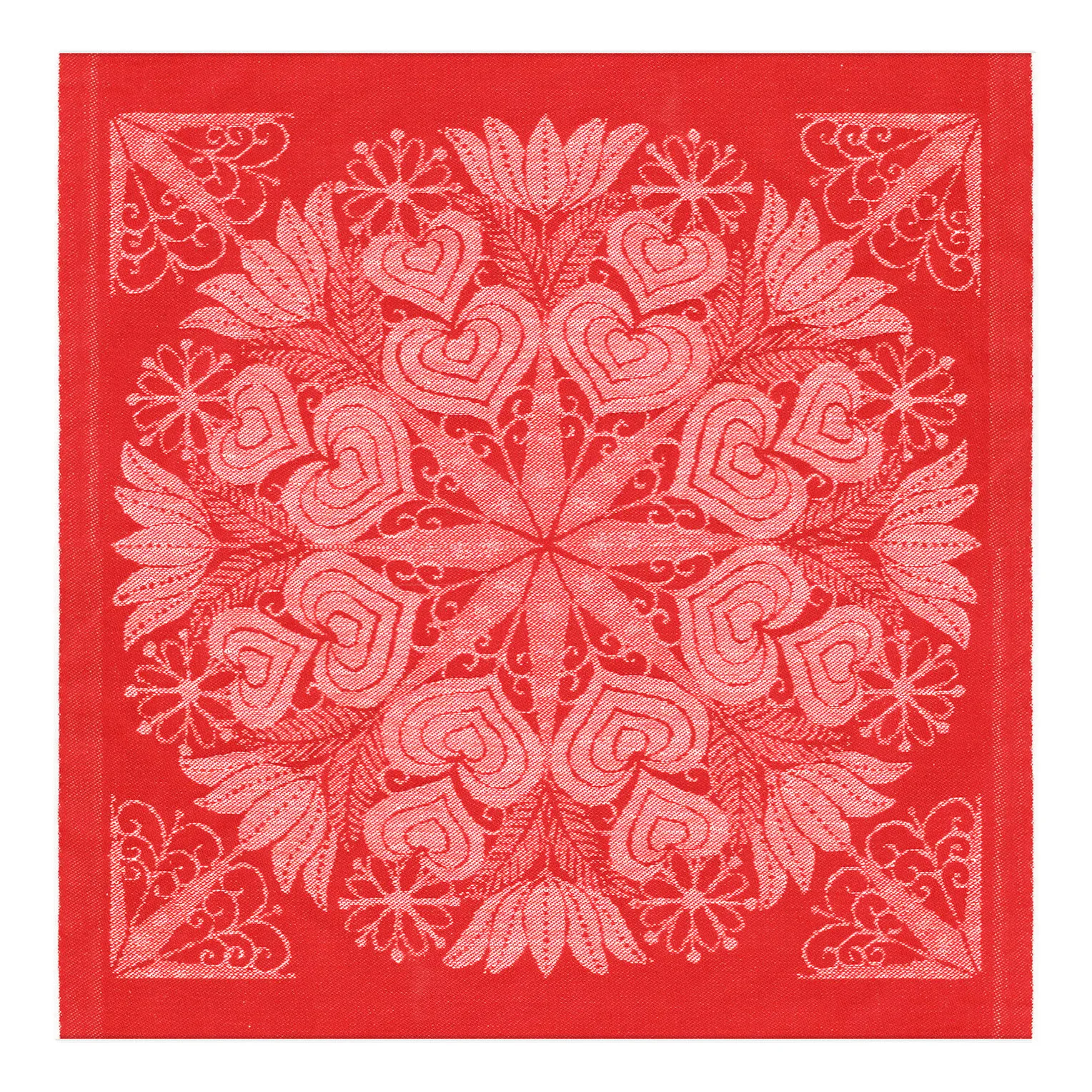 Hjärtbo servet 35x35 cm, Rood Ekelund Linneväveri