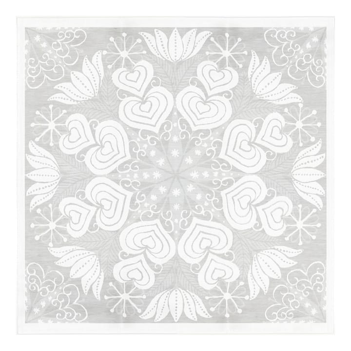 Hjärtbo tafelkleed 80x80 cm - Grijs - Ekelund Linneväveri