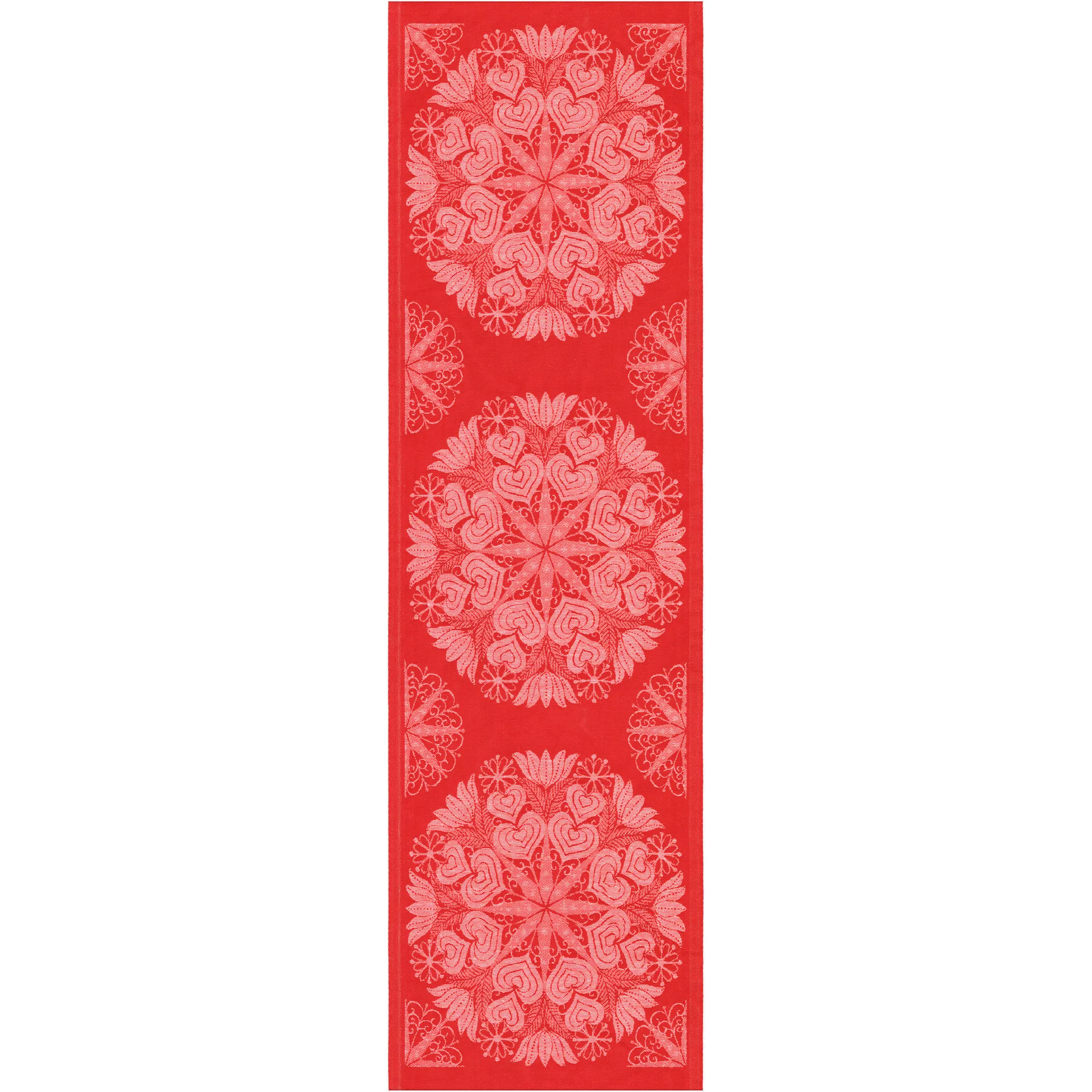 Hjärtbo tafelloper 35x120 cm, Rood Ekelund Linneväveri