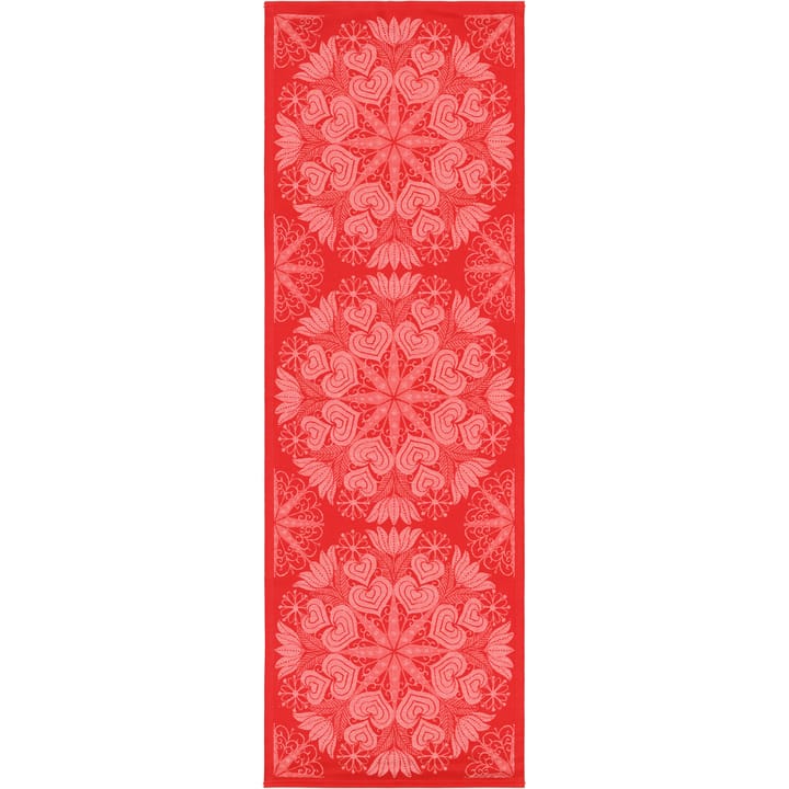 Hjärtbo tafelloper 50x150 cm - Rood - Ekelund Linneväveri