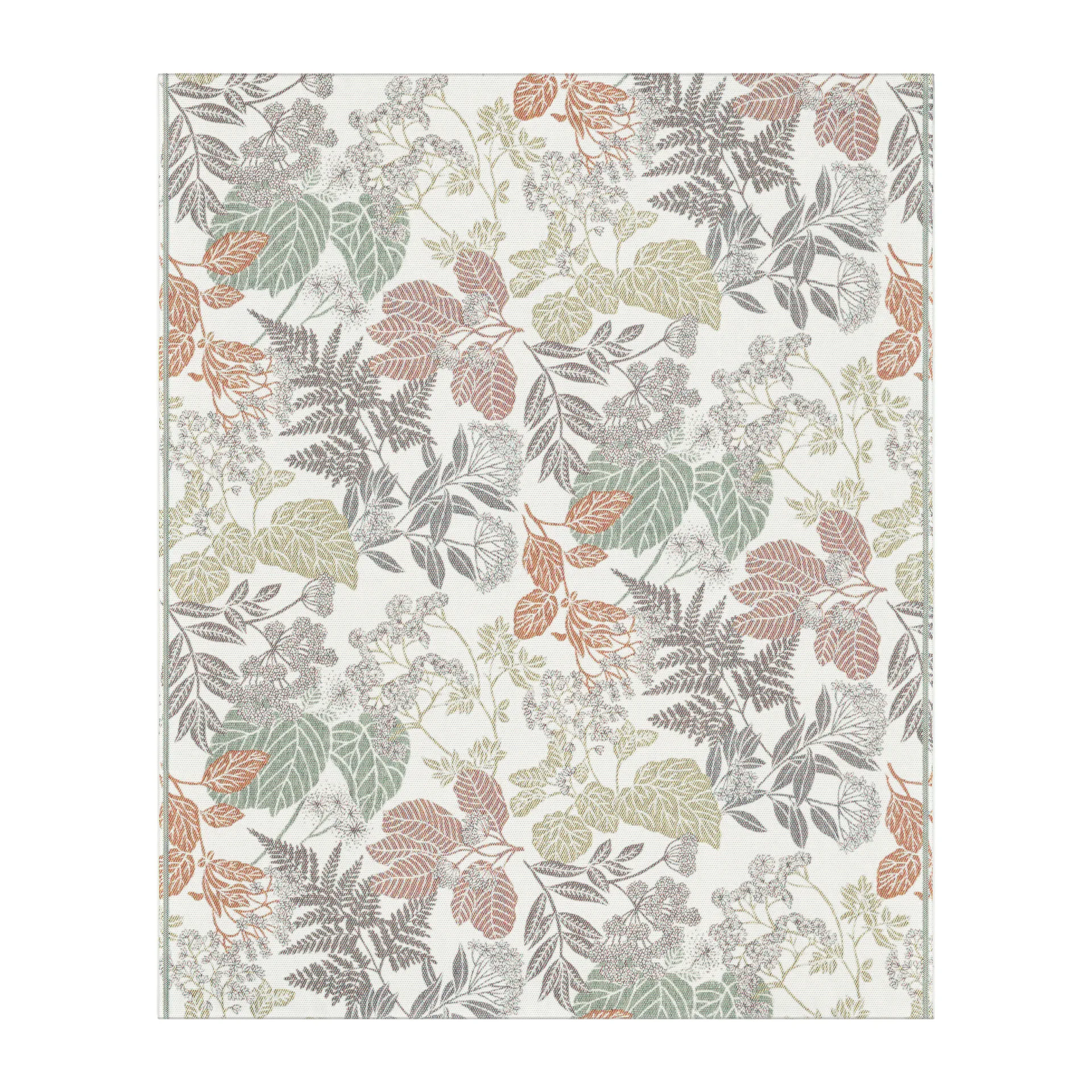 Höstnatur katoenen deken 140x170 cm, Bruin Ekelund Linneväveri