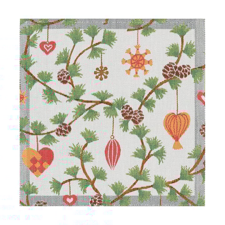 Julefröjd stoffen servet 35x35 cm - Multi - Ekelund Linneväveri