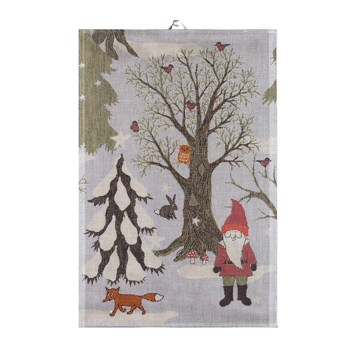 Julpromenad theedoek - 40 x 60 cm. - Ekelund Linneväveri