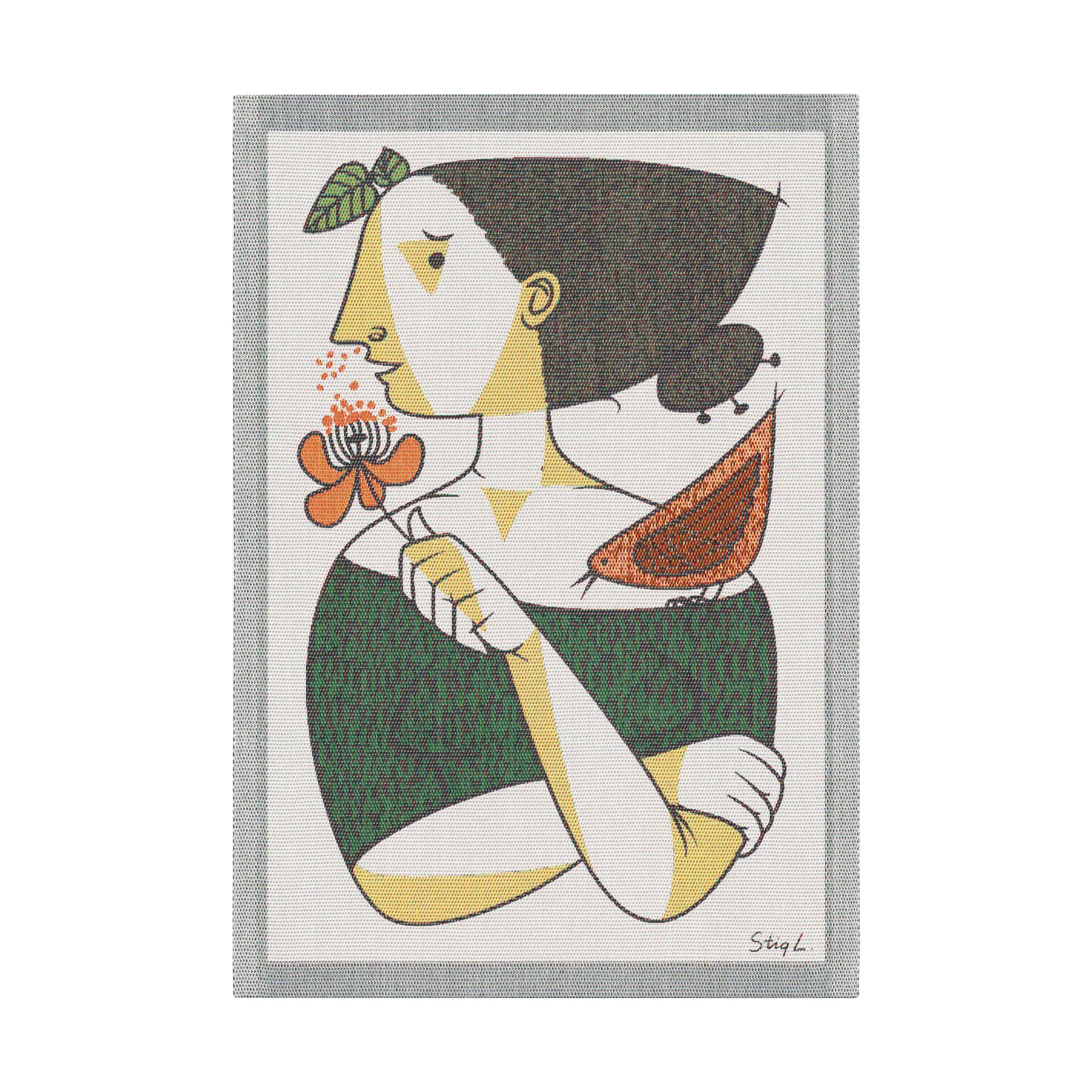 Karaktär theedoek 35x50 cm, Multi Ekelund Linneväveri