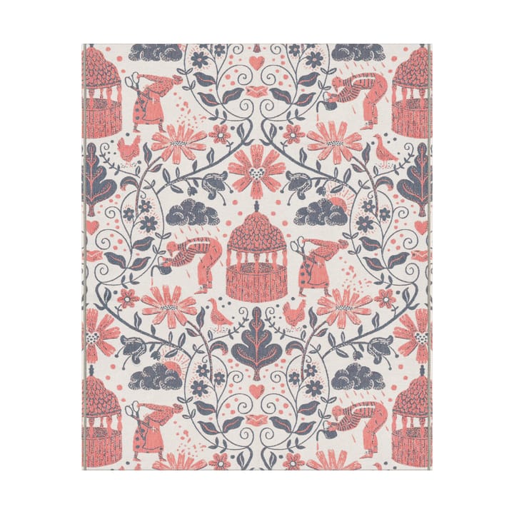 Kärleken plaid 140x170 cm - Multi - Ekelund Linneväveri