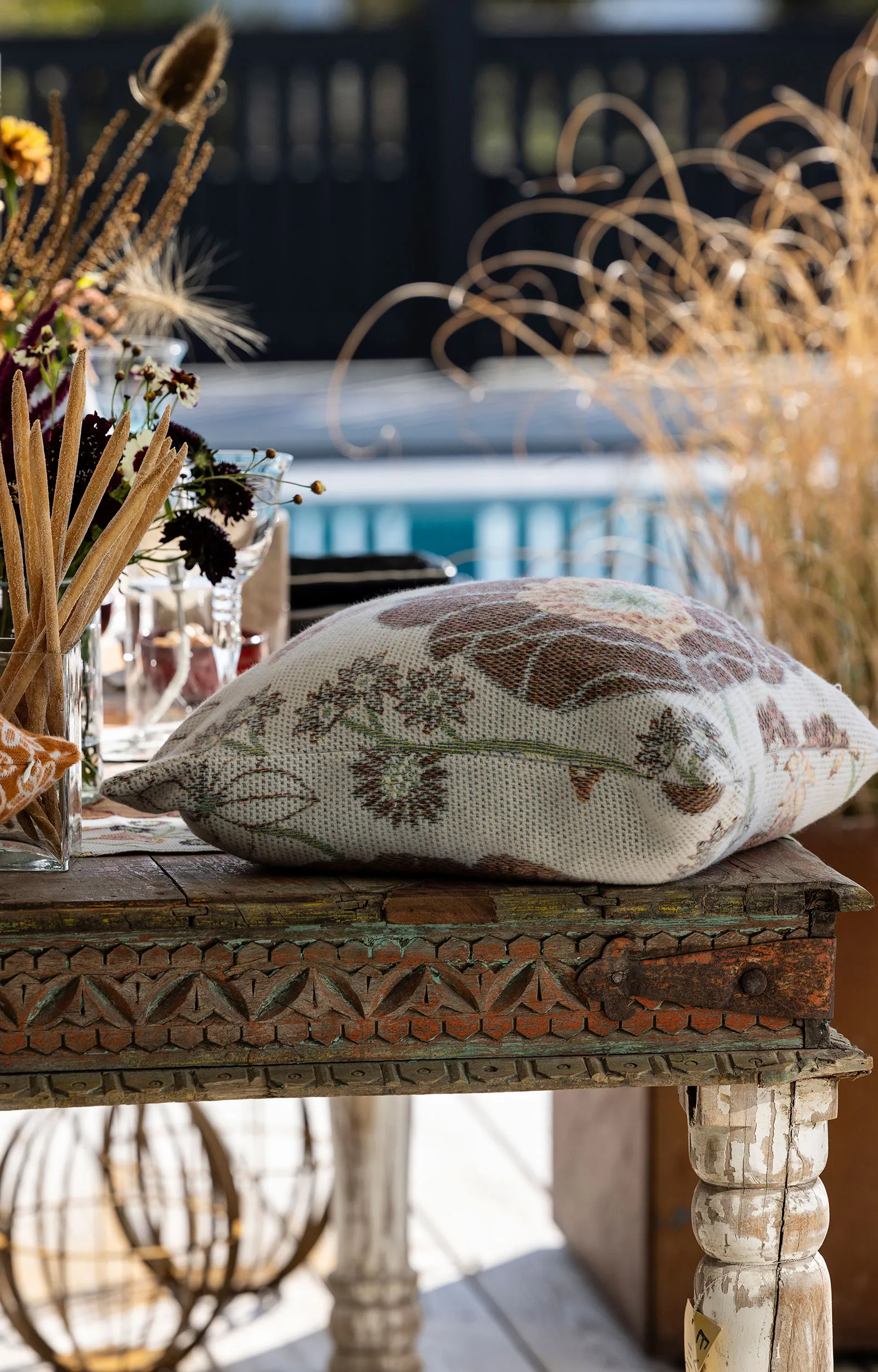 Kärleken plaid 140x170 cm, Multi Ekelund Linneväveri