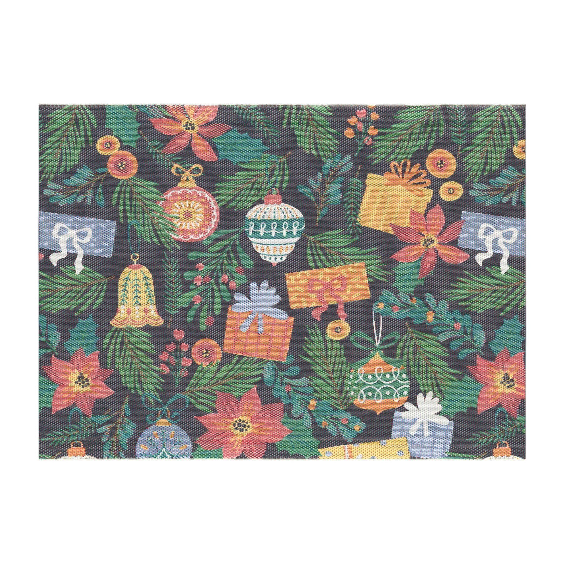 Kerstboom placemat 35x48 cm, Groen Ekelund Linneväveri