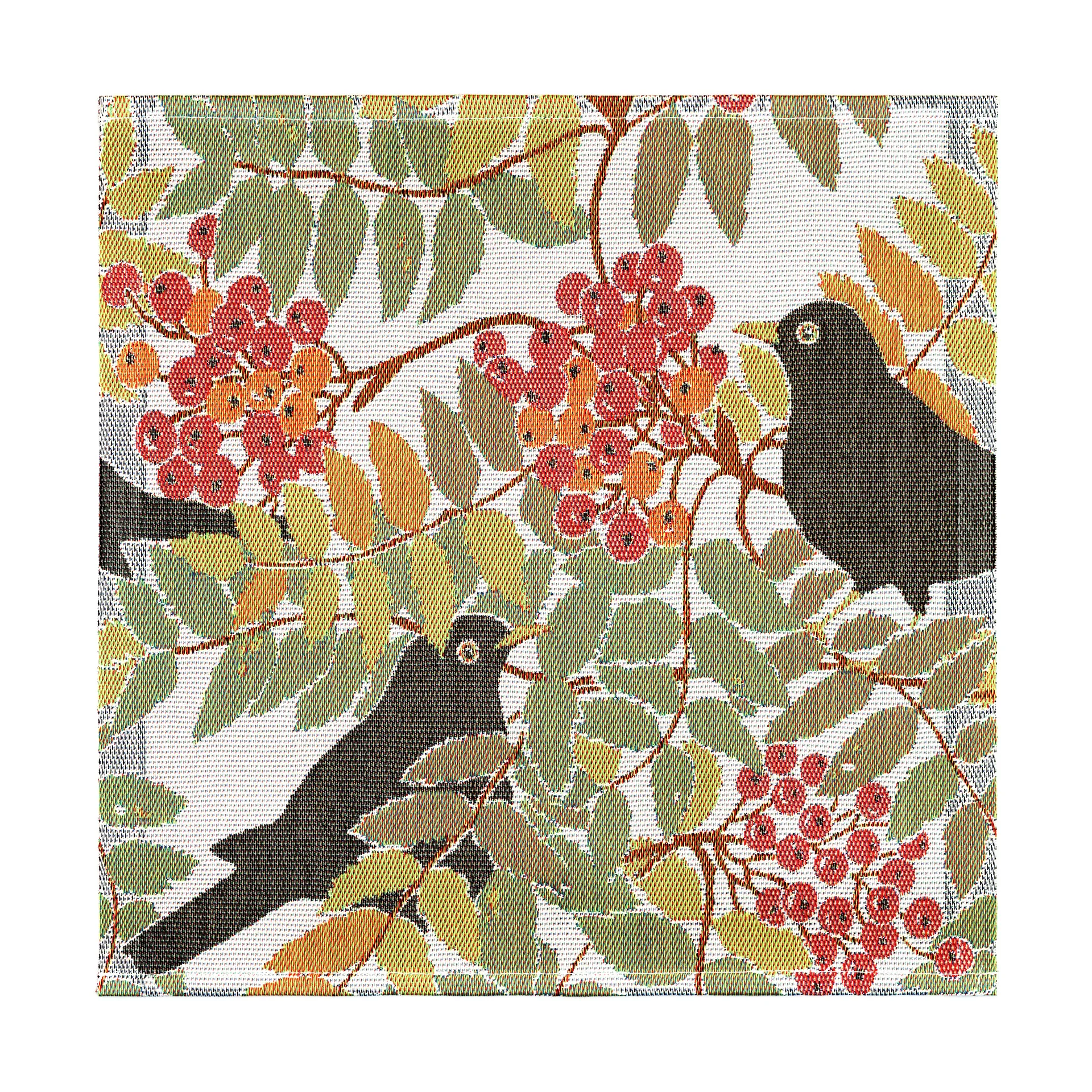 Koltrast stoffen servet 35x35 cm, Multi Ekelund Linneväveri