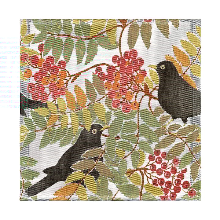 Koltrast stoffen servet 35x35 cm - Multi - Ekelund Linneväveri