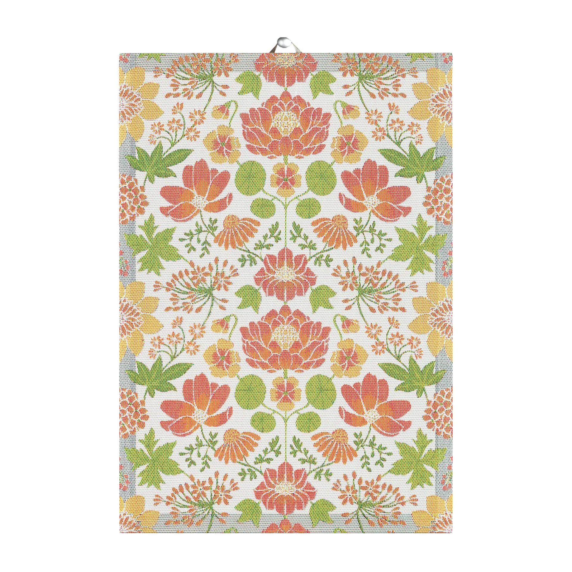 Krasse keukenhanddoek 35x50 cm, Oranje Ekelund Linneväveri