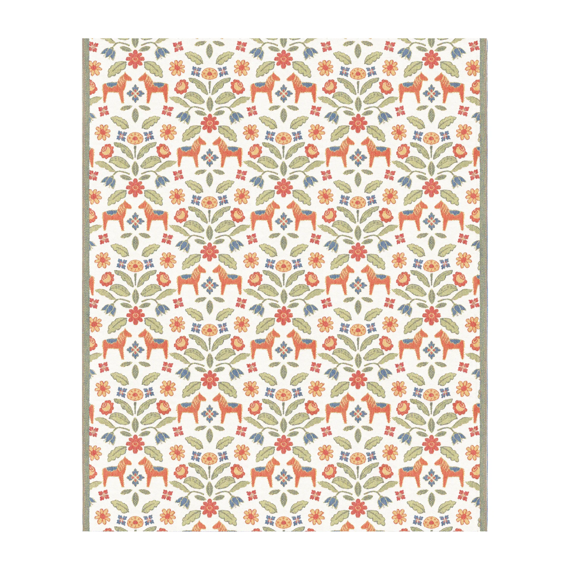 Kurbitsblom katoenen deken 140x170 cm, Multi Ekelund Linneväveri