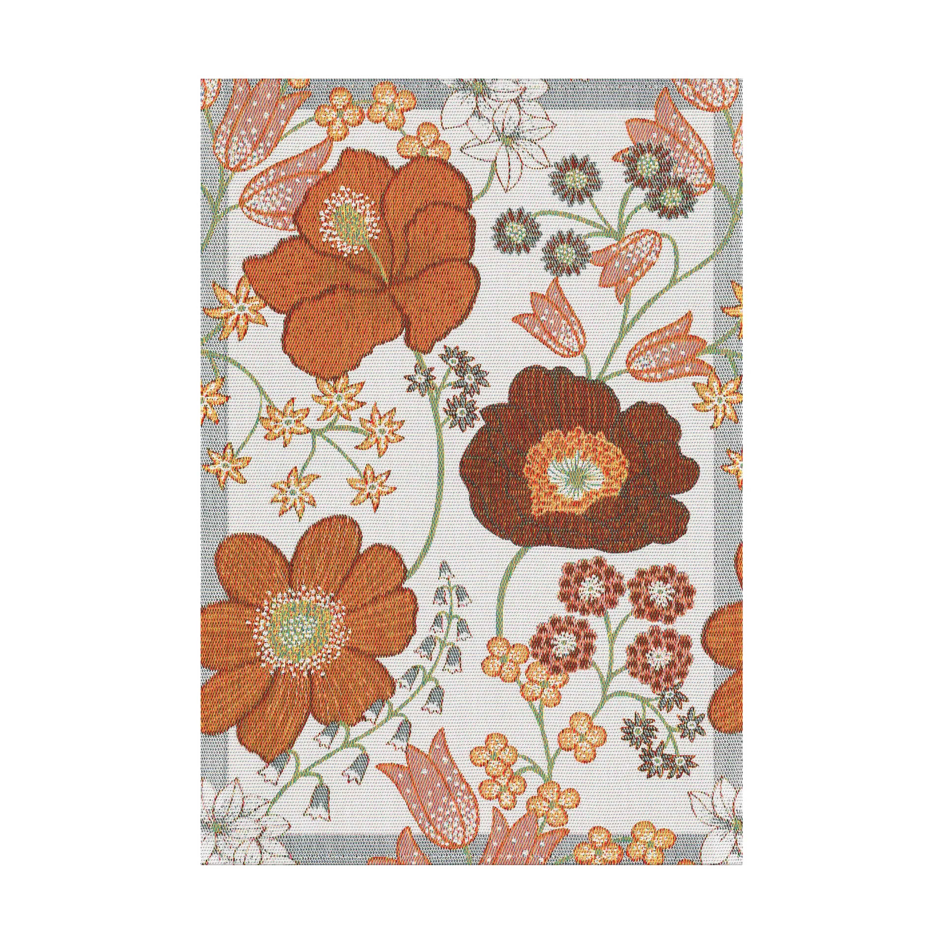 Kvällsblom theedoek 35x50 cm, Multi Ekelund Linneväveri