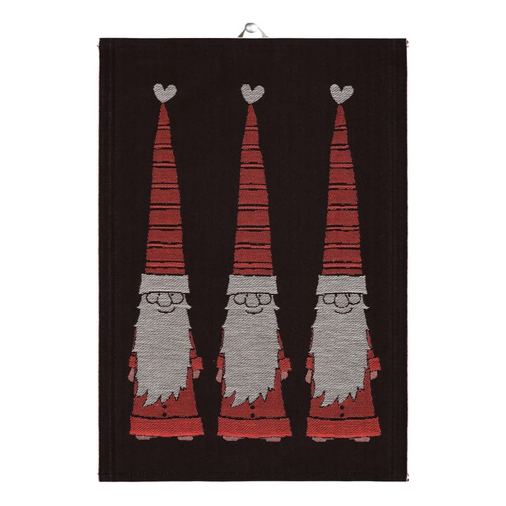 Långtomtar keukenhanddoek 48x70 cm - Rood - Ekelund Linneväveri