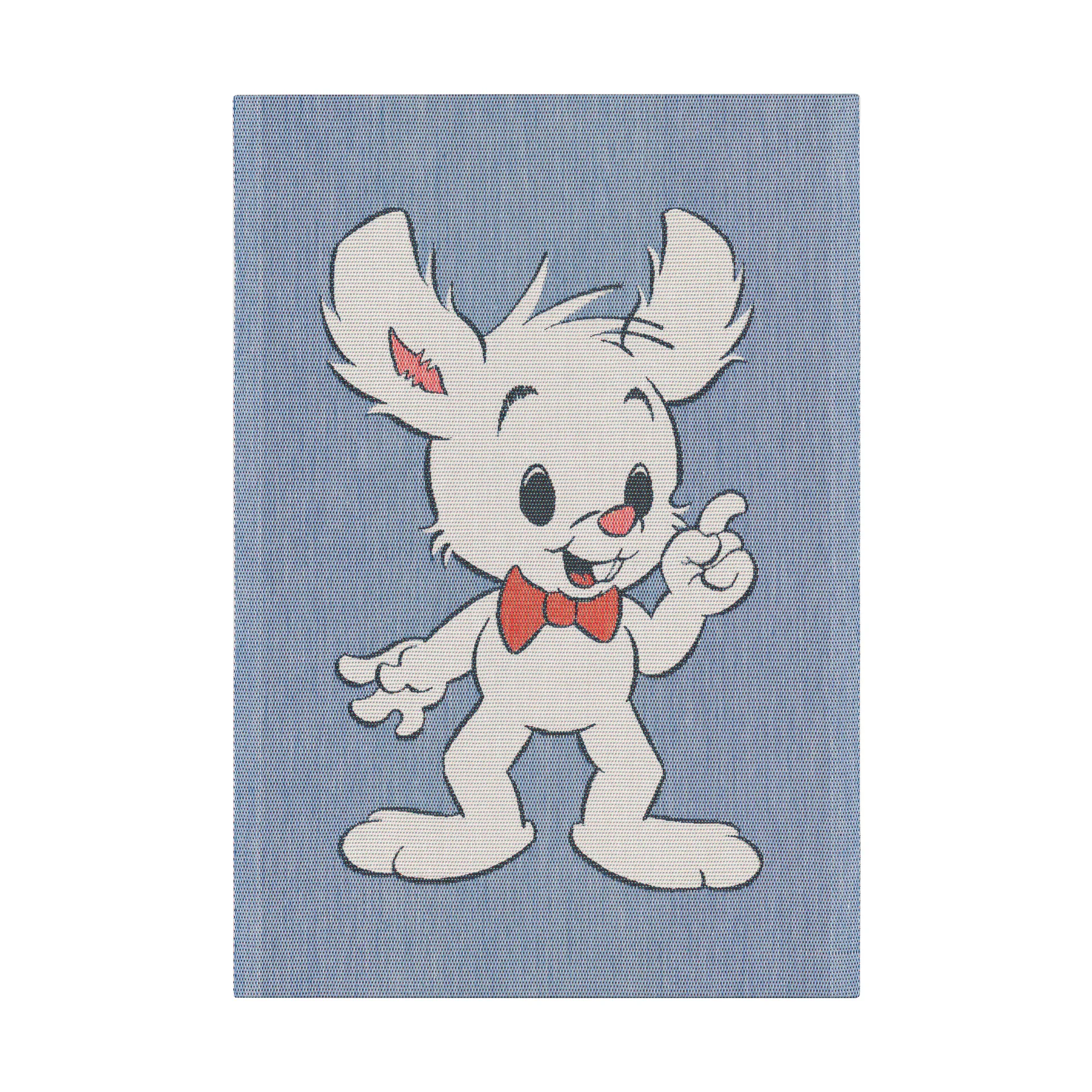 Lille Skutt theedoek 35x50 cm, Blauw Ekelund Linneväveri