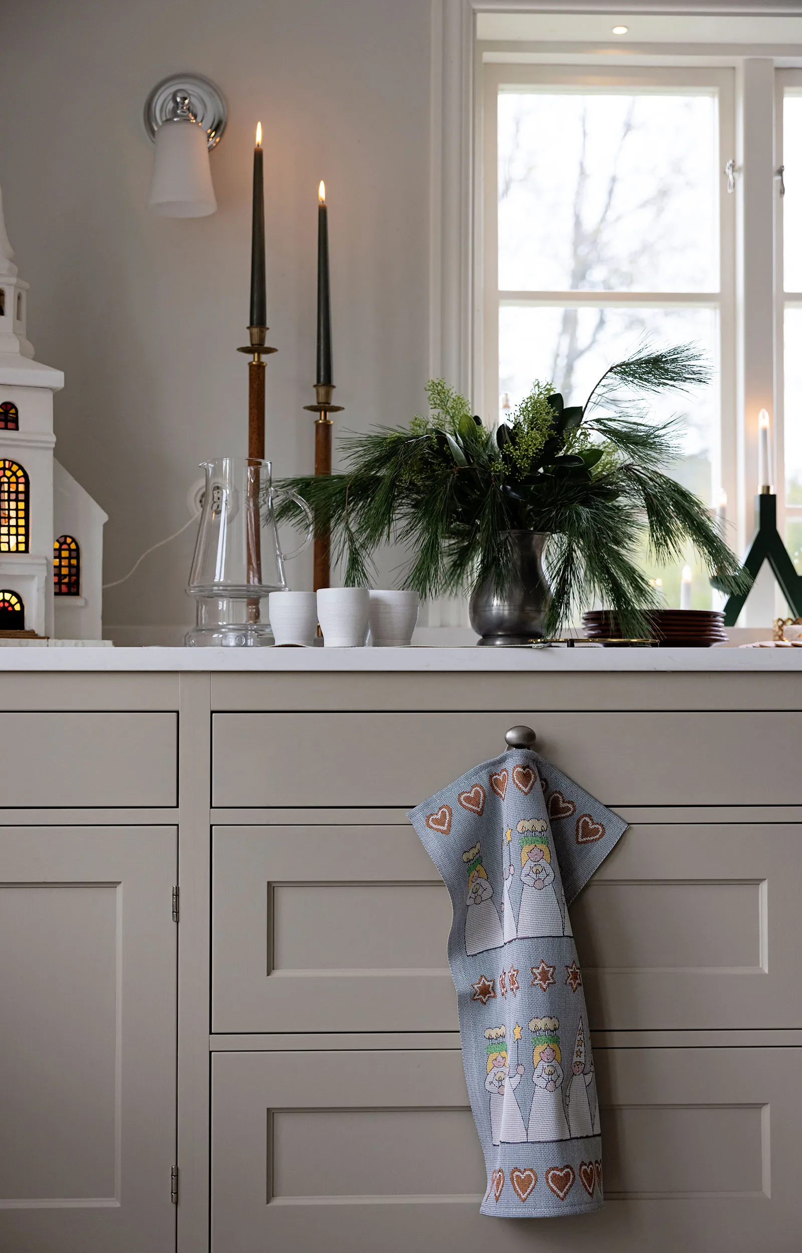 Mistelkvist tafelloper 35x120 cm., Multi Ekelund Linneväveri