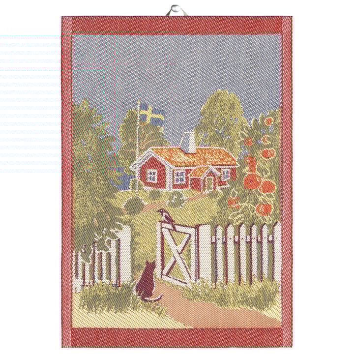 Mitt Sverige keukenhanddoek 35x50 cm - Multi - Ekelund Linneväveri
