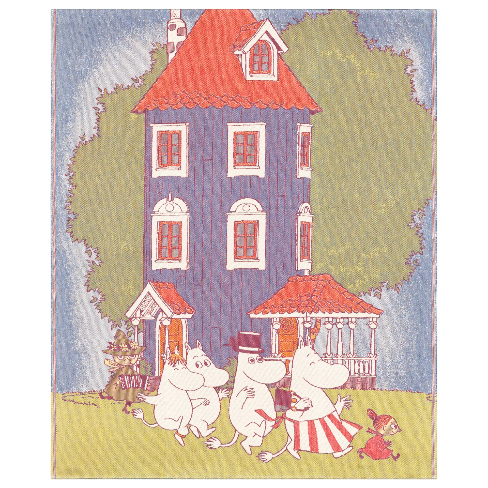 Moomin House deken 140x170 cm, Multi Ekelund Linneväveri