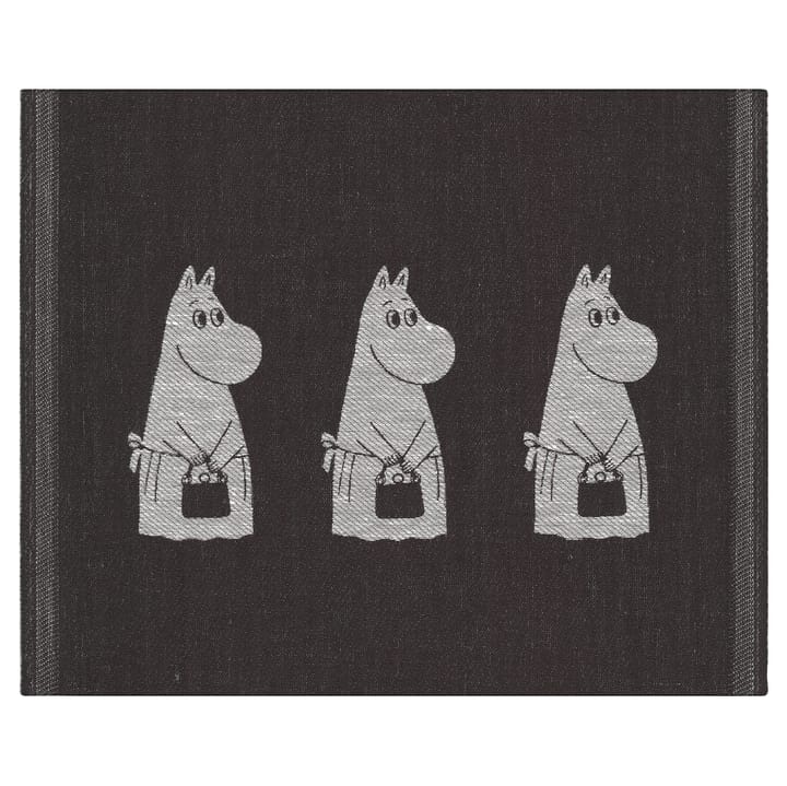 Moominmamma vaatdoek 28x35 cm, Zwart Ekelund Linneväveri