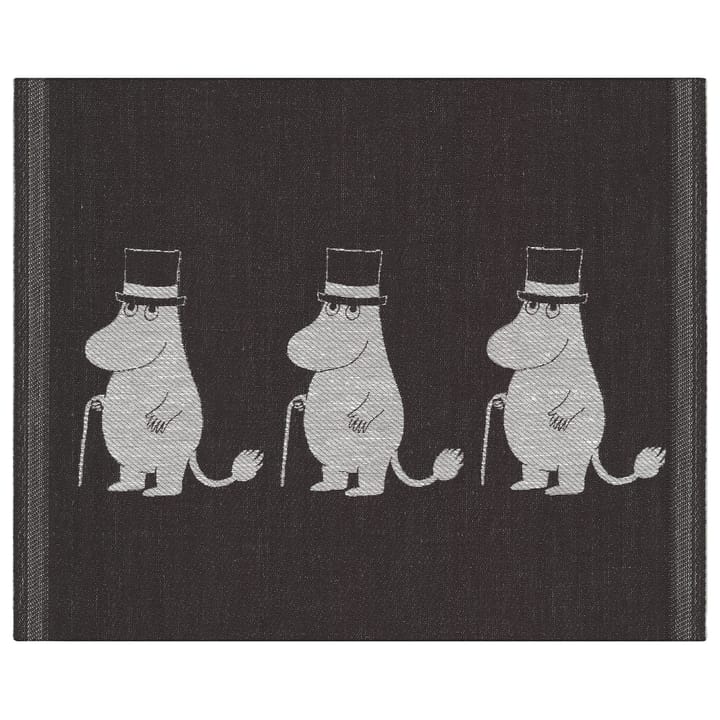 Moominpappa vaatdoek 28x35 cm, Zwart Ekelund Linneväveri