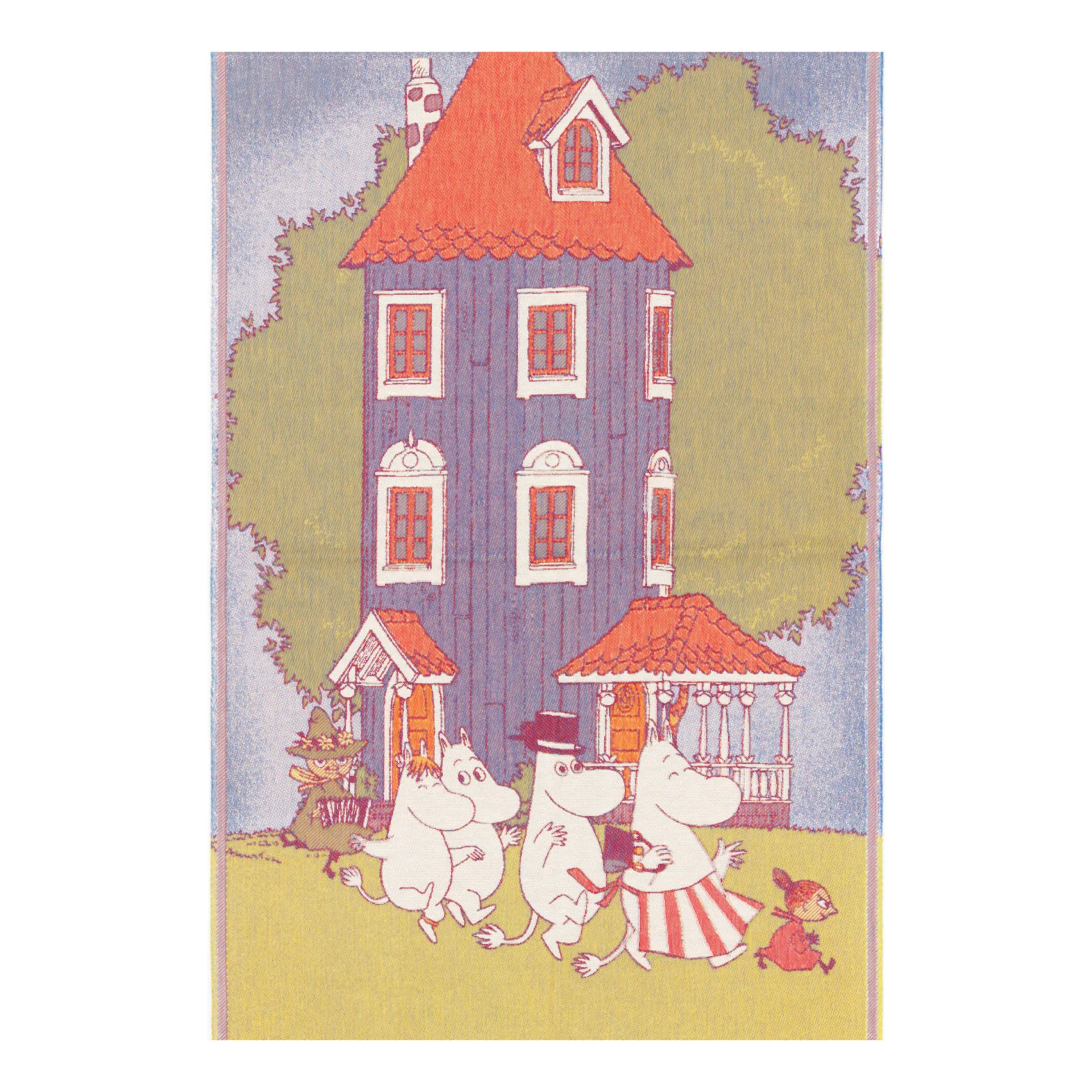 Mumin kinderdeken 72x105 cm, Moomin house Ekelund Linneväveri