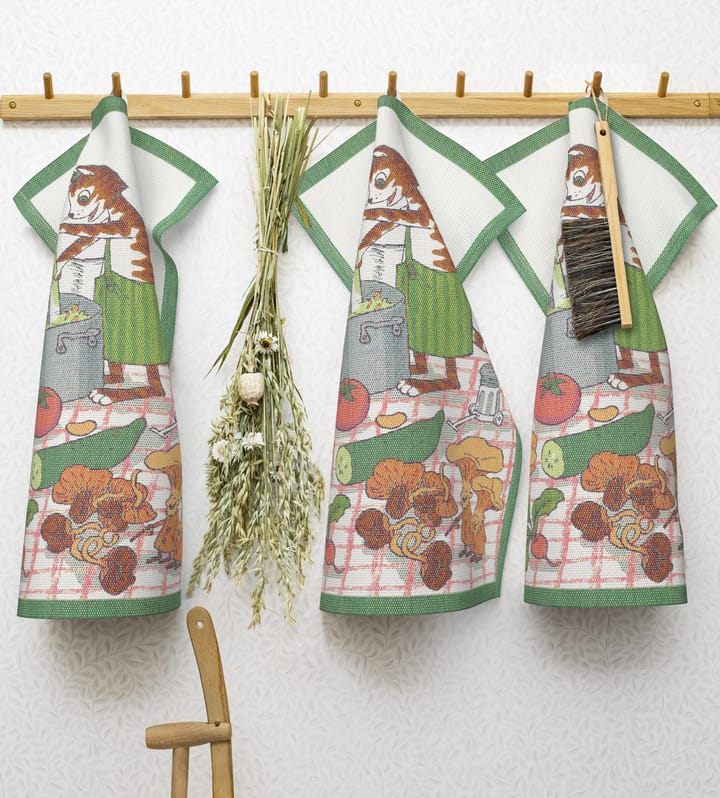 Pettson & Findus keukenhanddoek, Koken Ekelund Linneväveri