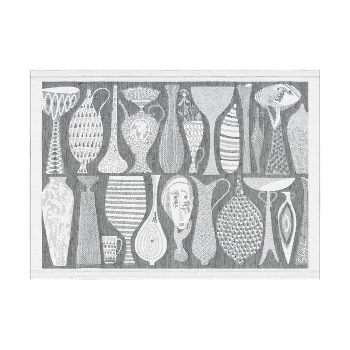 Pottery placemat 35x48 cm - Zwart - Ekelund Linneväveri