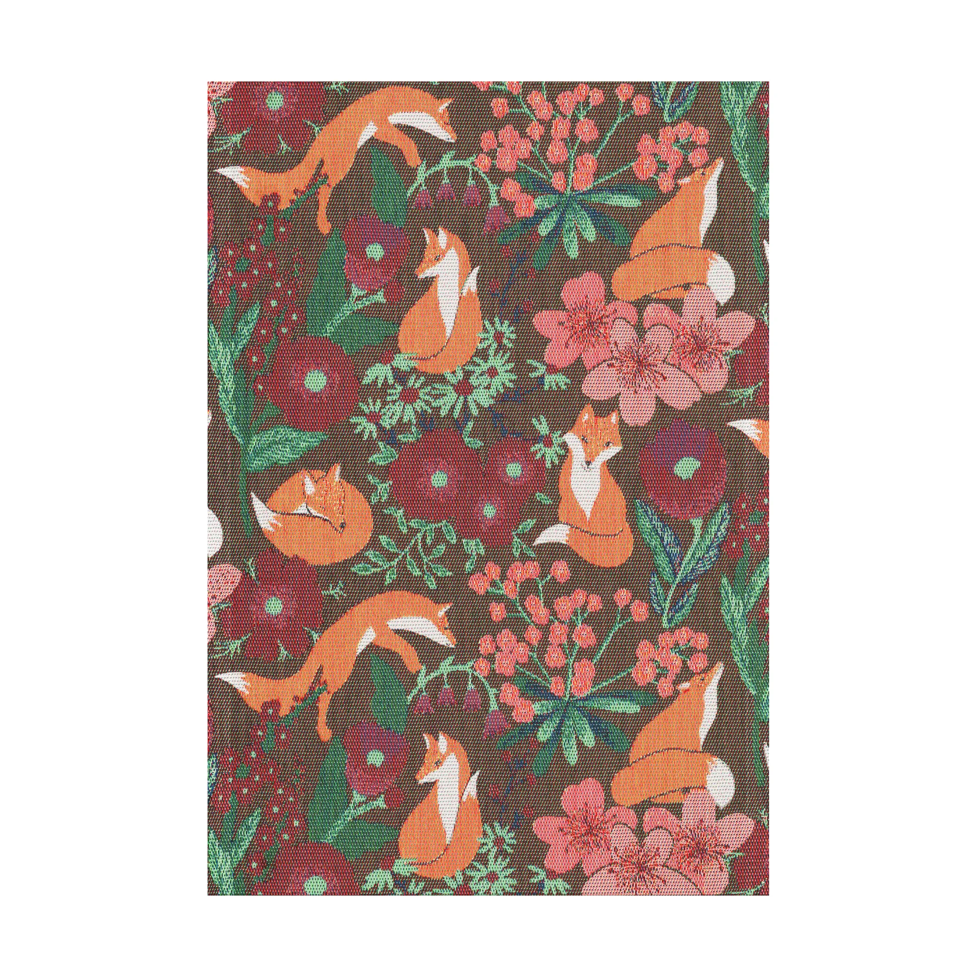 Rävdans theedoek 35x50 cm, Multi Ekelund Linneväveri