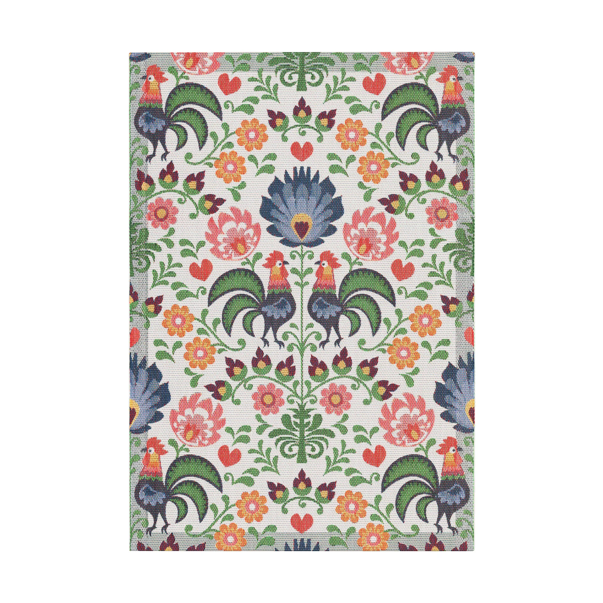 Rooster keukenhanddoek 35x50 cm, Multi Ekelund Linneväveri