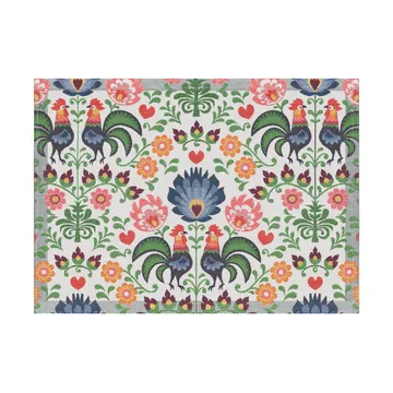 Rooster placemat 35x48 cm - Multi - Ekelund Linneväveri