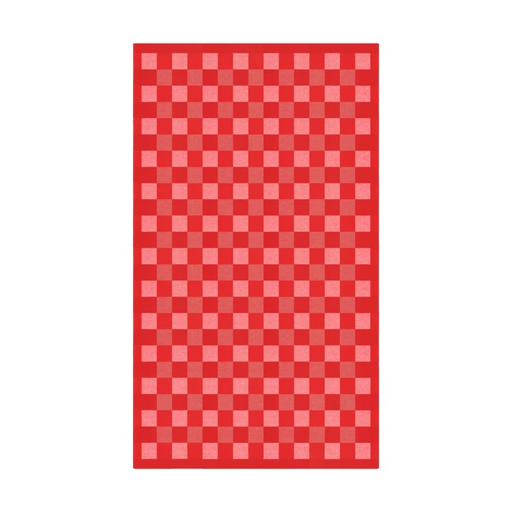 Schack tafelkleed rood - 150x210 cm - Ekelund Linneväveri