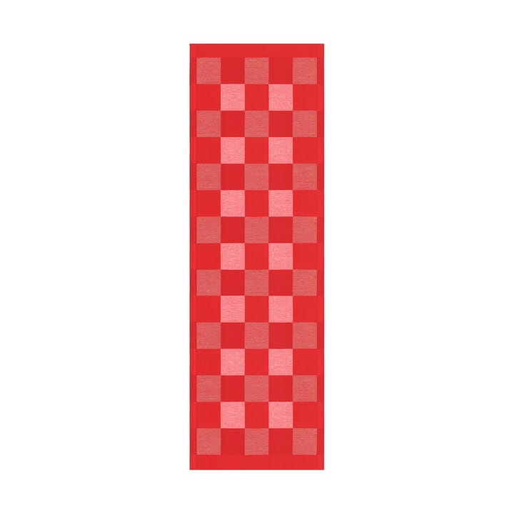 Schack tafelloper rood, 35x110 cm Ekelund Linneväveri
