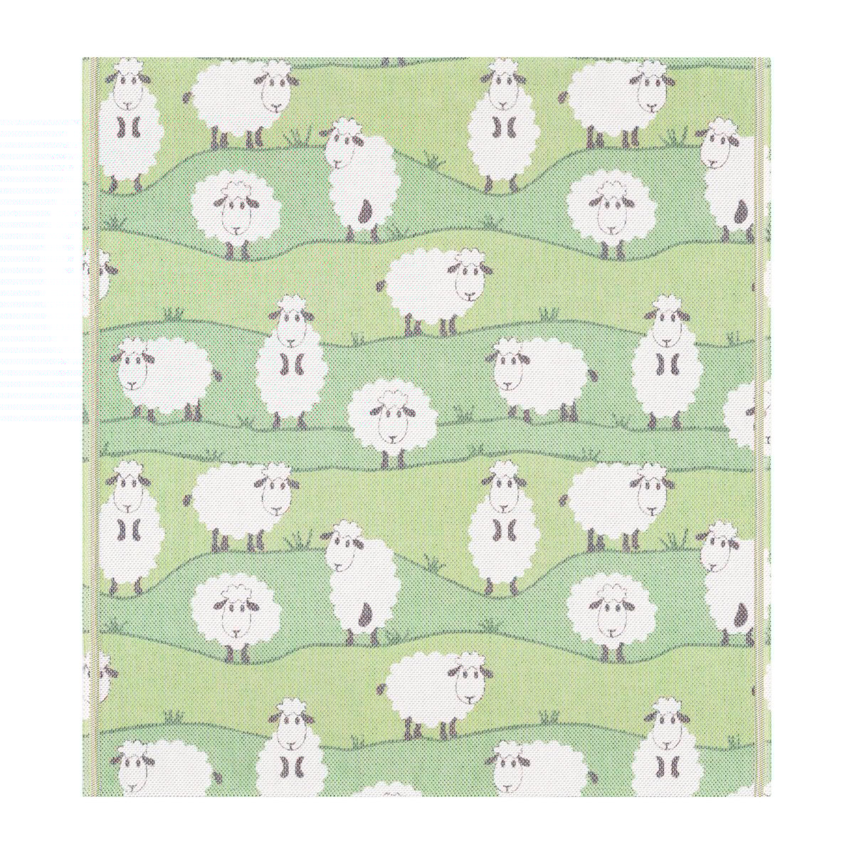 Ekelund Linneväveri Sheep babyfilt 70x75 cm | Scandinavisch Interieur | Babydekens | Groen