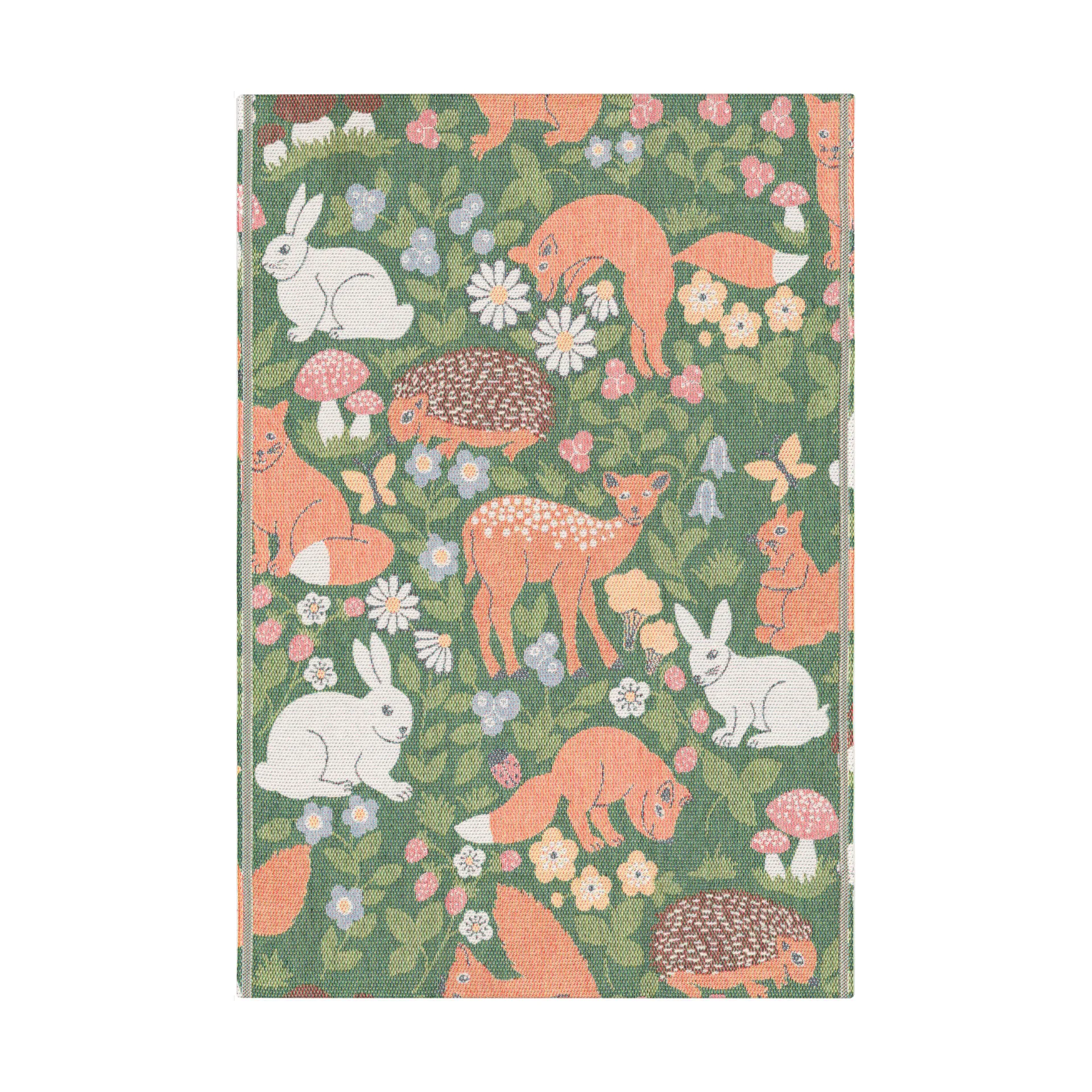 Skogslek babydeken 72x105 cm, Multi Ekelund Linneväveri