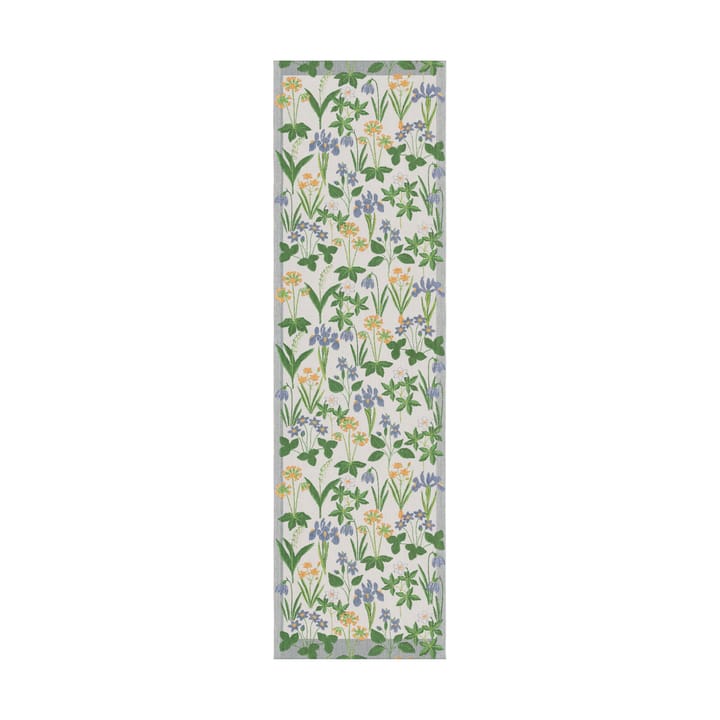 Solblå tafelloper 35x120 cm - Multi - Ekelund Linneväveri