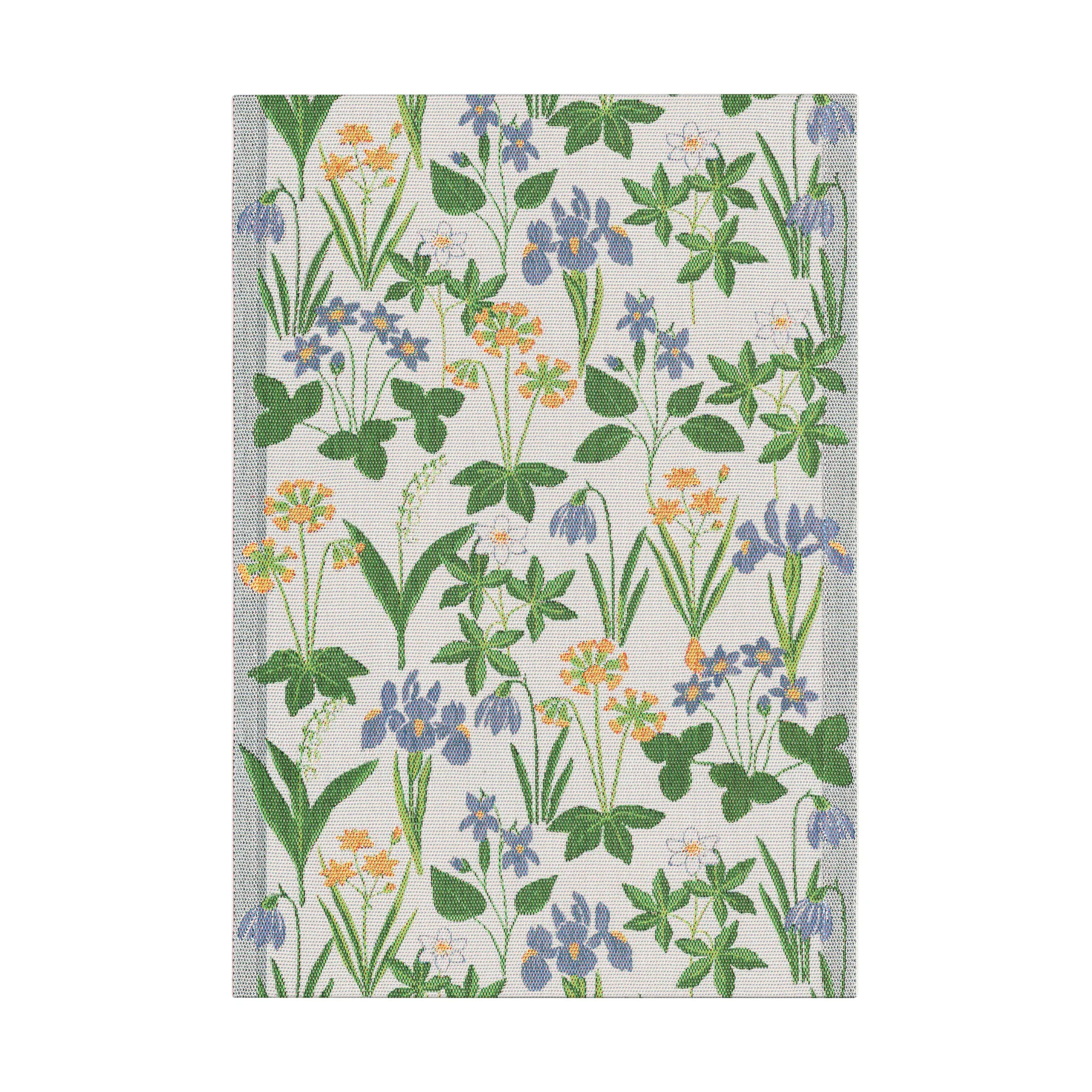 Solblå theedoek 35x50 cm, Multi Ekelund Linneväveri