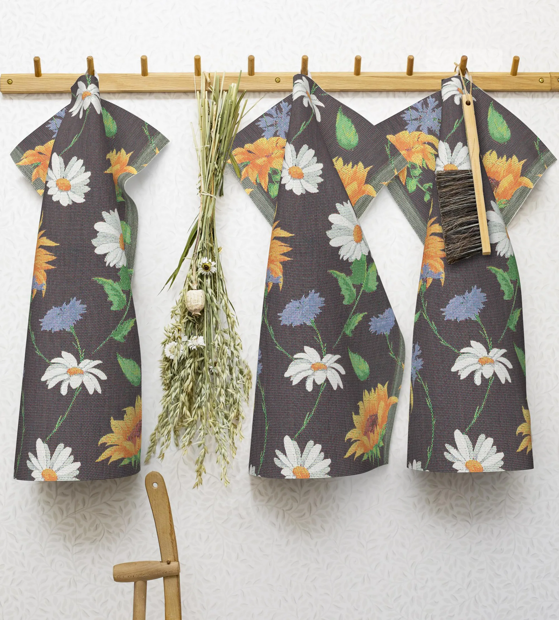 Solros keukenhanddoek 35x50 cm, 35x50 cm Ekelund Linneväveri