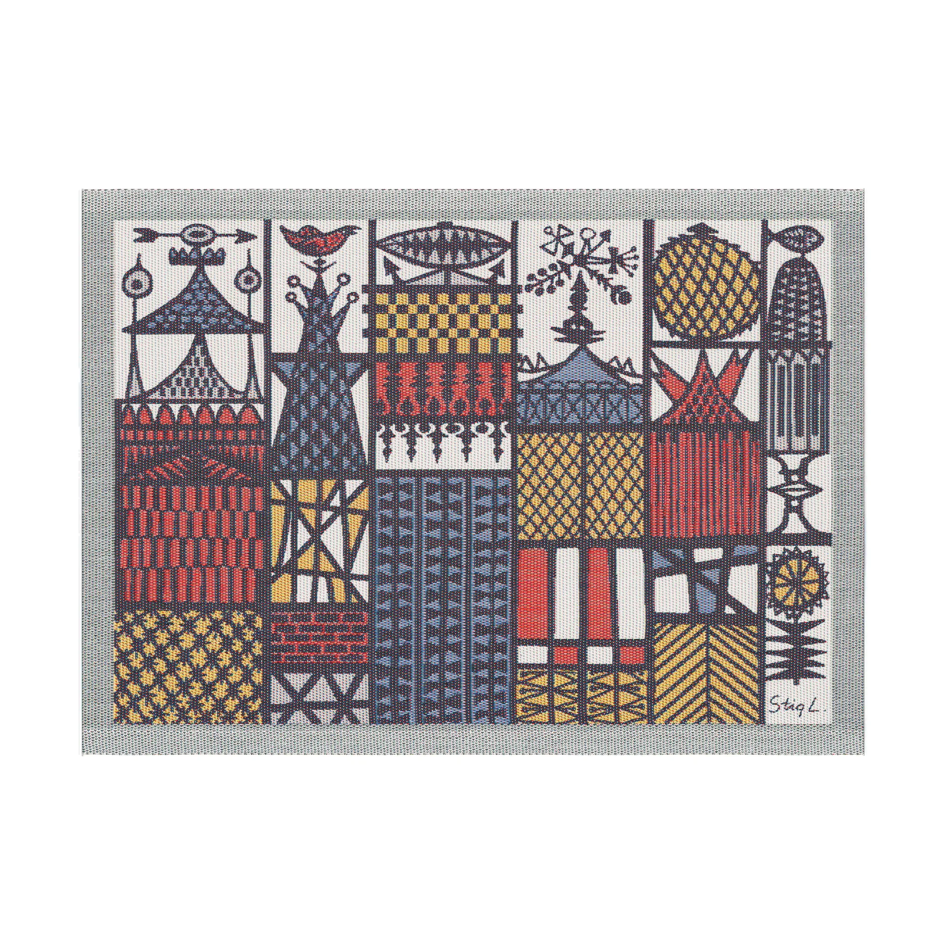 Stadsdel placemat 35x48 cm, Multi Ekelund Linneväveri