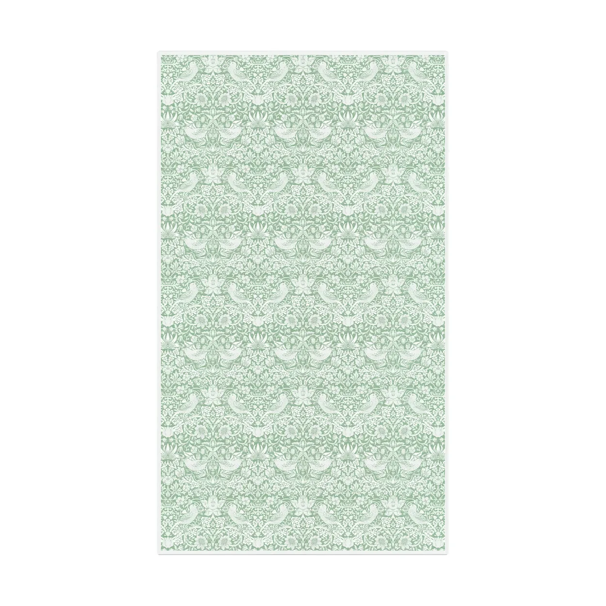 Ekelund Linneväveri Strawberry Thief tafelkleed 150x250 cm Groen