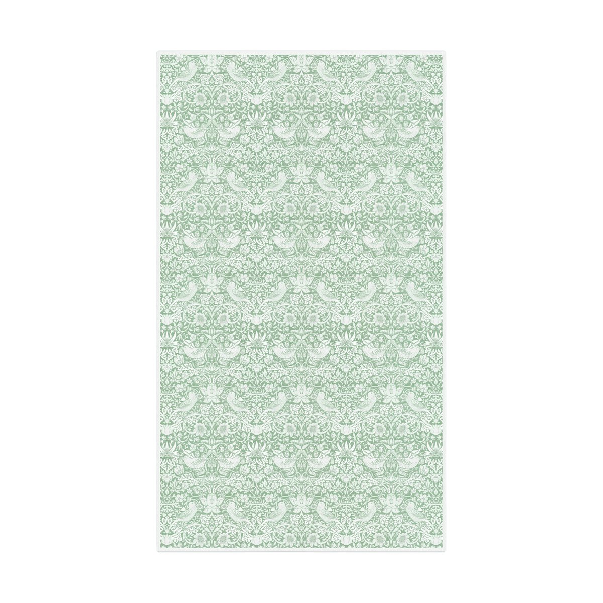 Ekelund Linneväveri Strawberry Thief tafelkleed 150x250 cm Groen