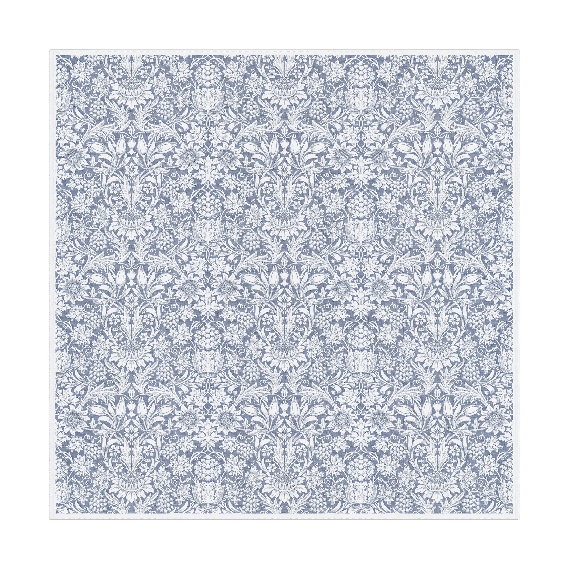 Sunflower tafelkleed 150x150 cm, Blauw Ekelund Linneväveri