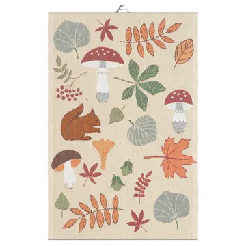 Svamplöv keukenhanddoek 40x60 cm - Multi - Ekelund Linneväveri