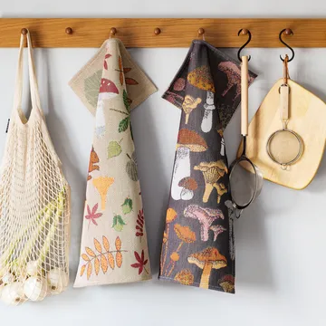 Svamplöv keukenhanddoek 40x60 cm - Multi - Ekelund Linneväveri