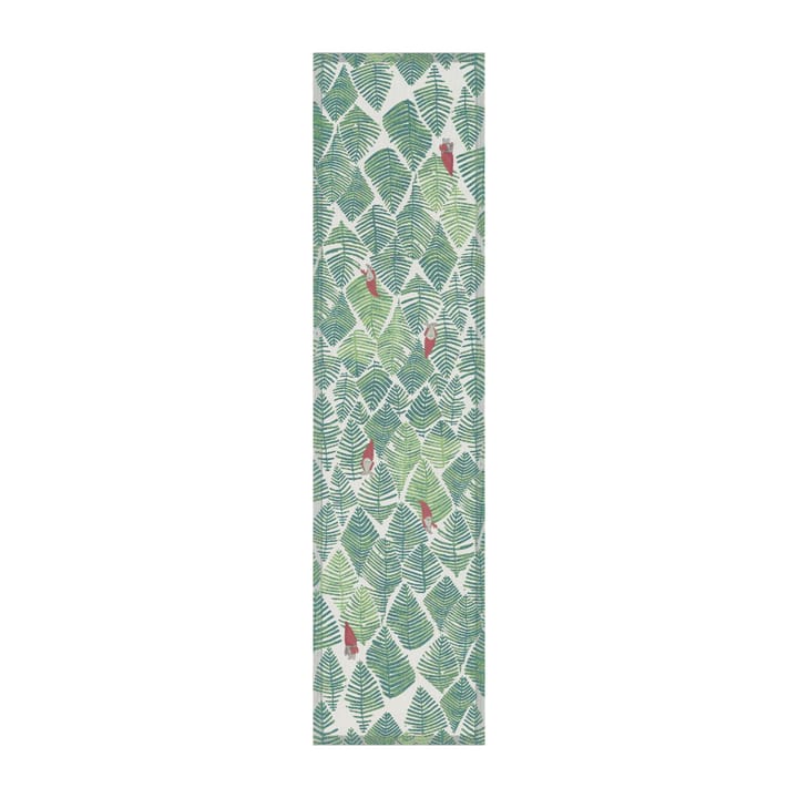 Tipp tapp tafelloper 35x140 cm - Groen - Ekelund Linneväveri