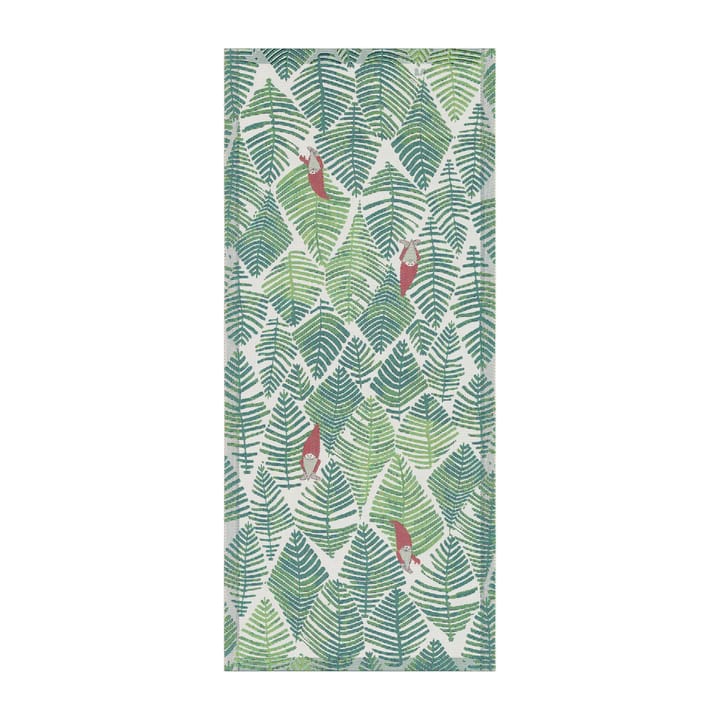 Tipp tapp tafelloper 35x80 cm - Groen - Ekelund Linneväveri