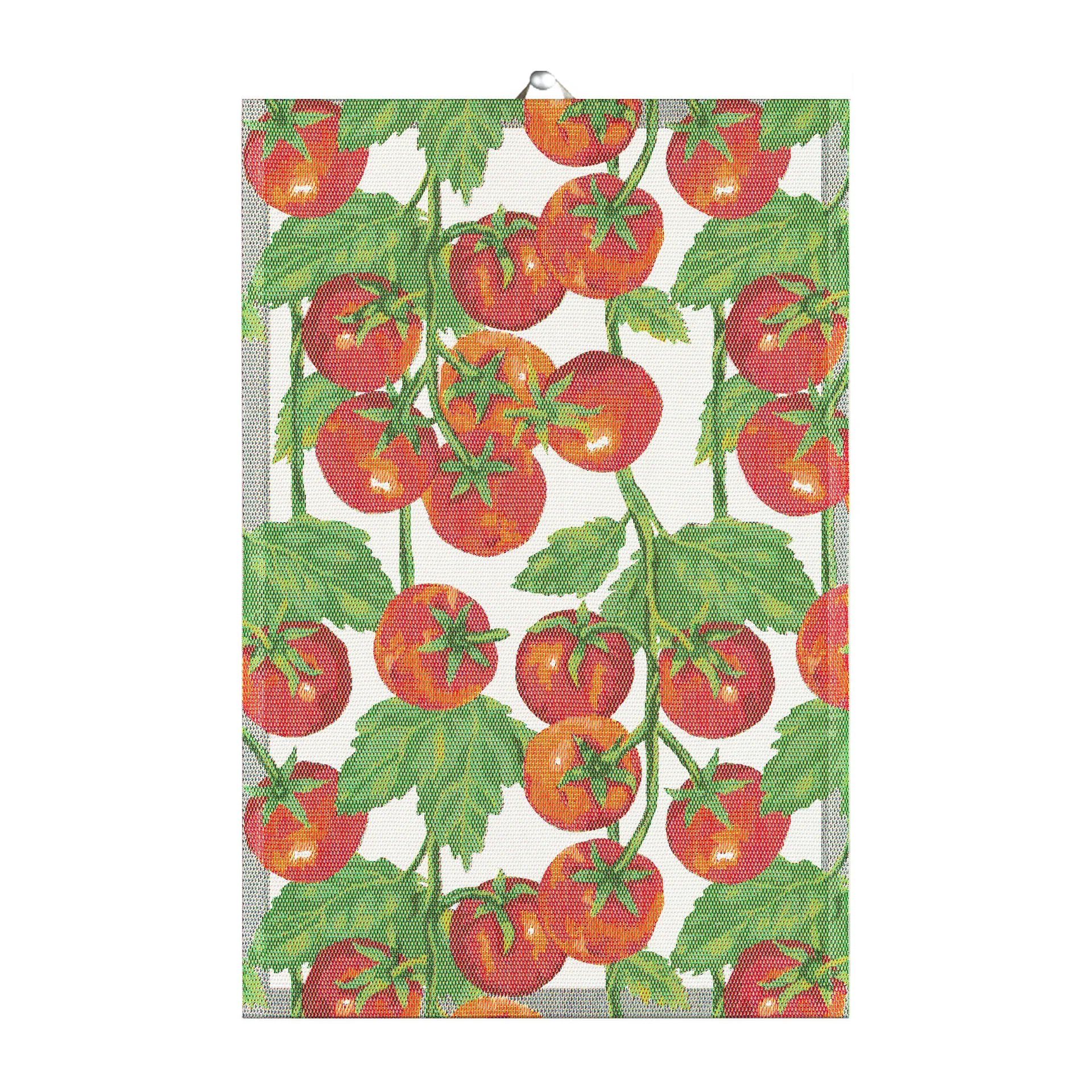 Tomaten keukenhanddoek 40x60 cm, Rood Ekelund Linneväveri