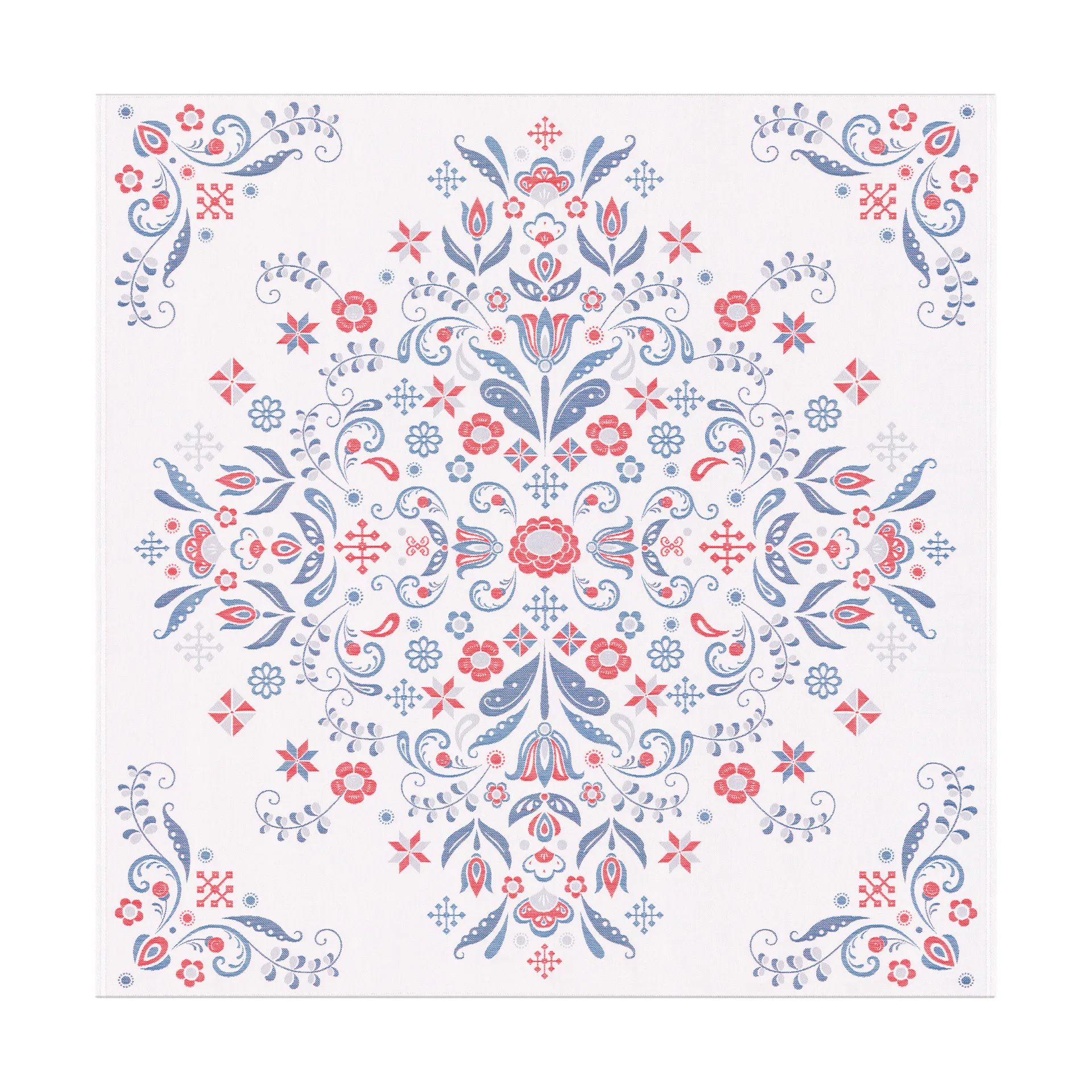 Torplyckan tafelkleed 145x145 cm, Multi Ekelund Linneväveri